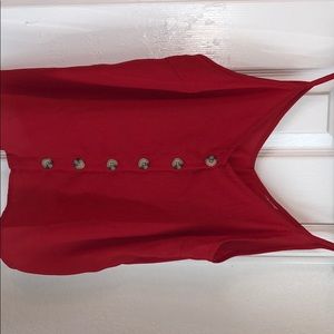Red Top With Buttons